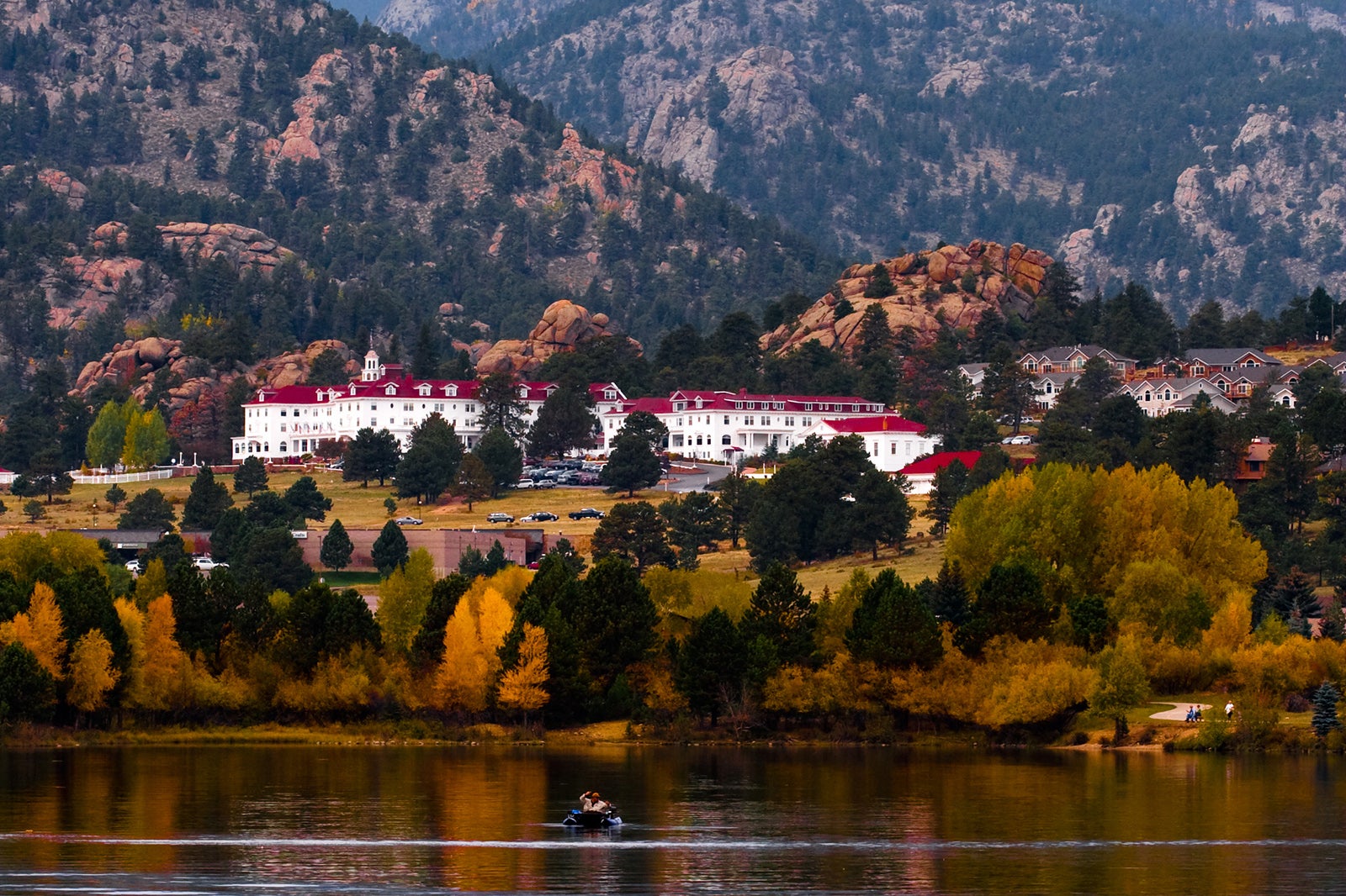 The Stanley Hotel in the fall