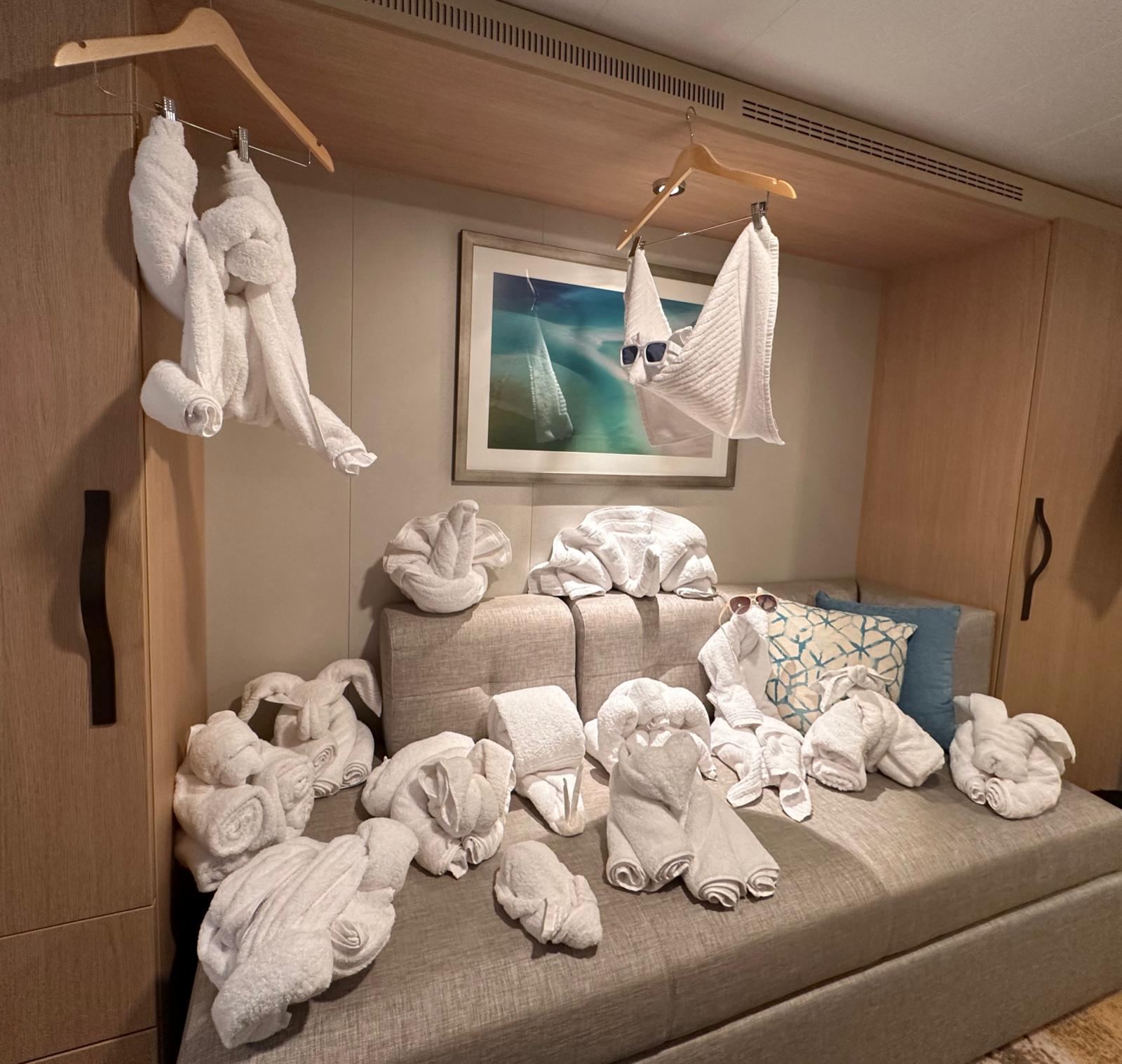 Towel animal on Royal Caribbean cruise