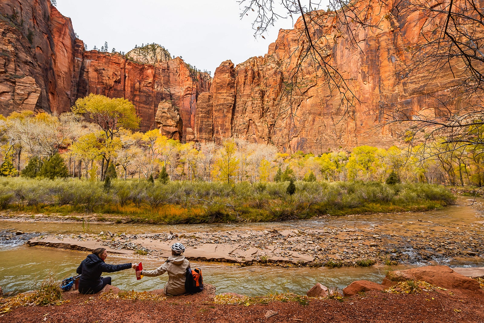 Zion National Park during the fall