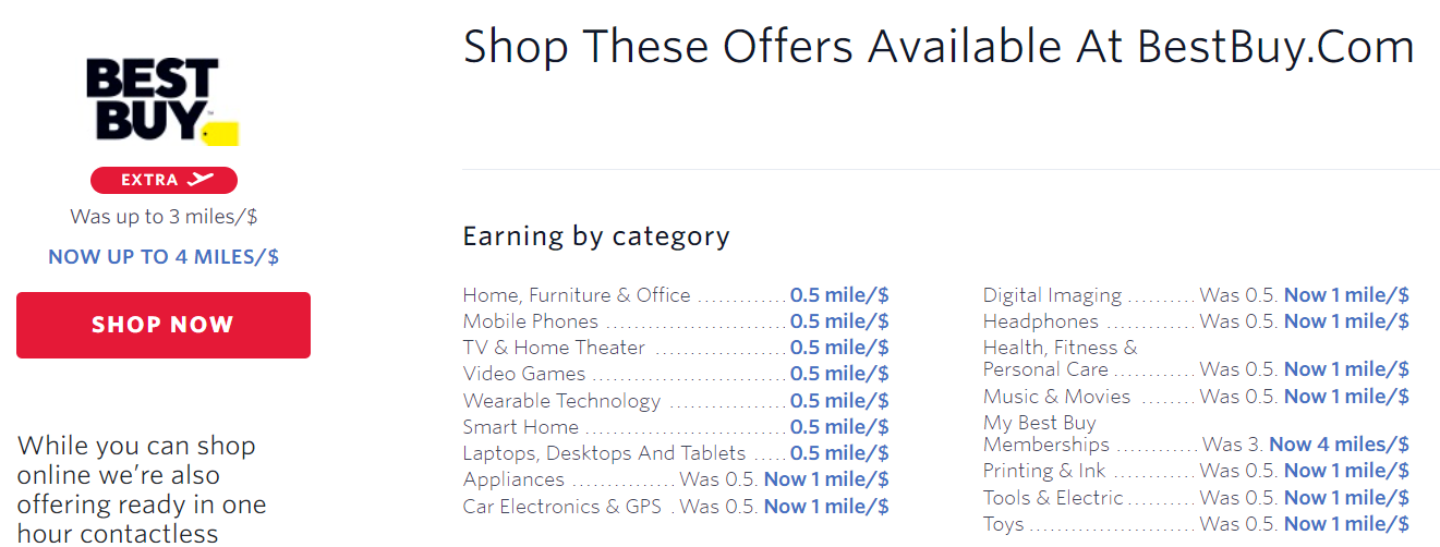 BestBuy offers on Delta SkyMiles Shopping