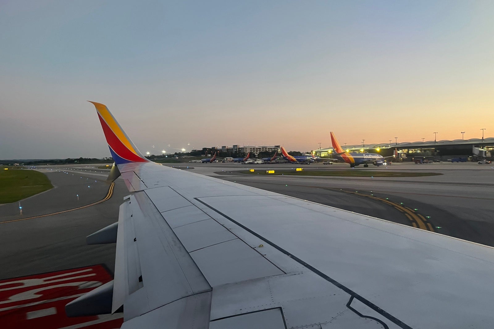 A Southwest Airlines jet at Baltimore/Washington International Thurgood Marshall Airport