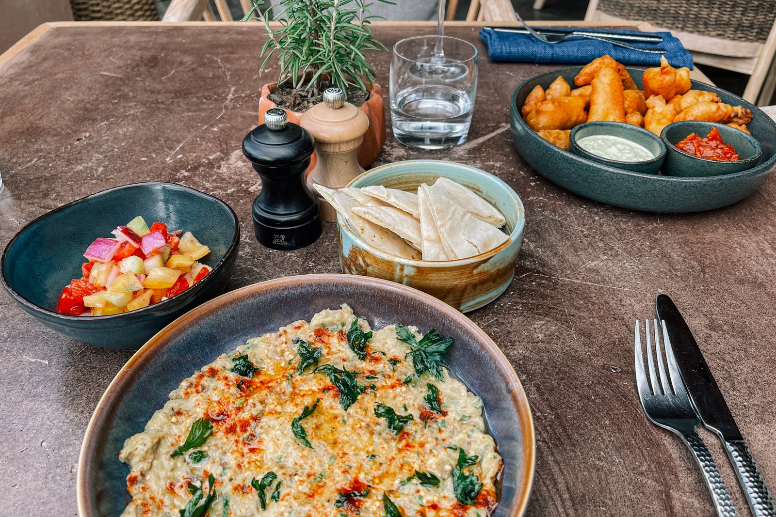 Baba ghanoush at Noia - Numu Boutique Hotel San Miguel de Allende, Mexico