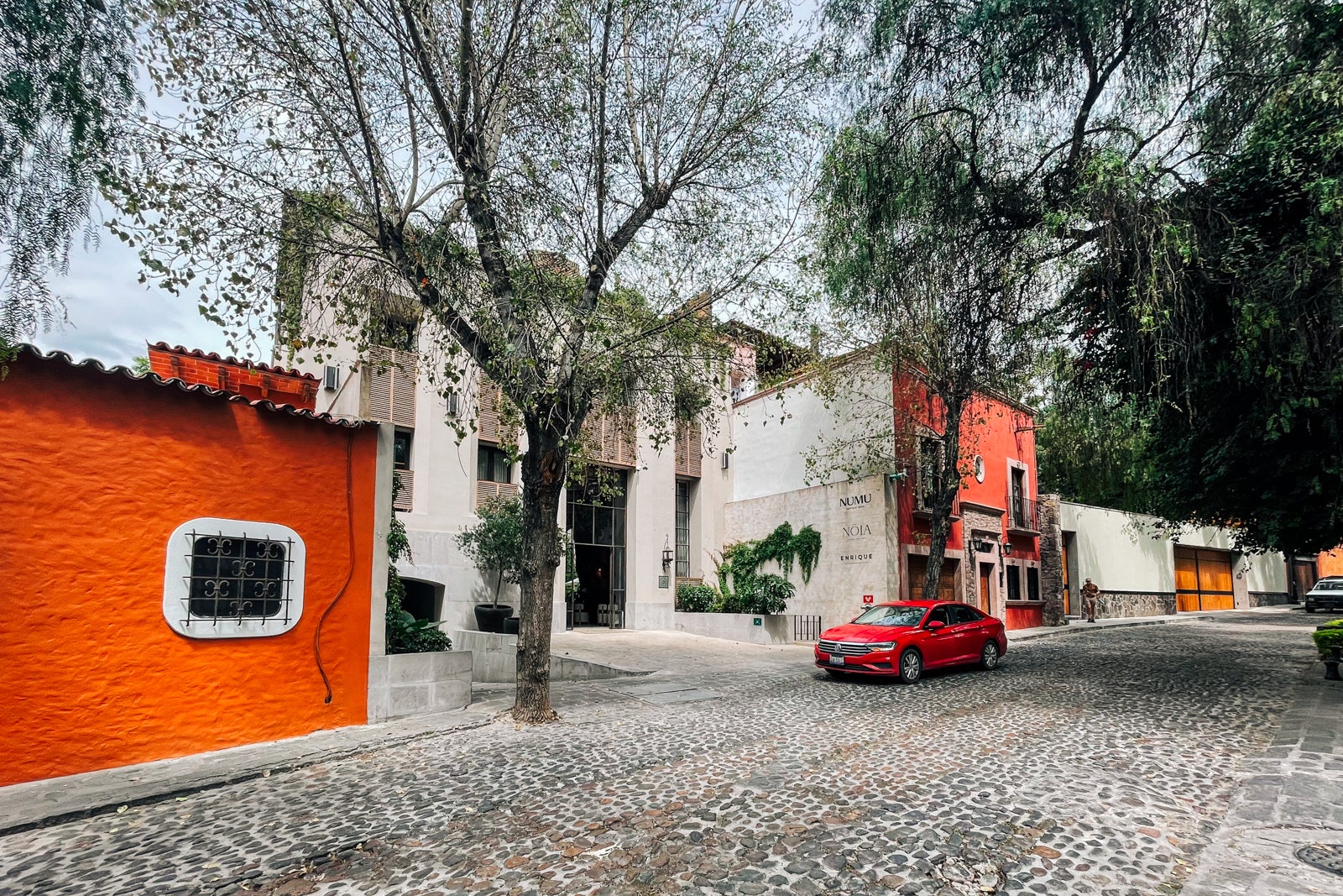 The pretty street where Numu Boutique Hotel San Miguel de Allende is located.