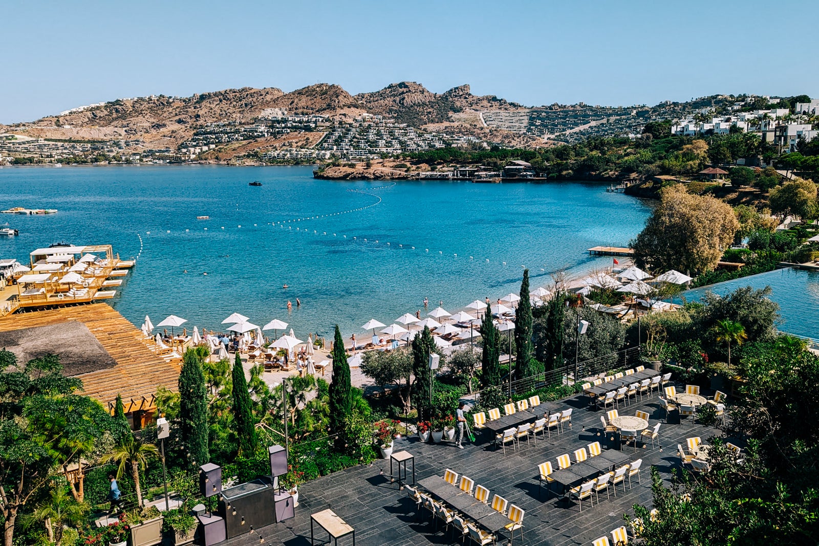 aerial view of Bodrum Edition