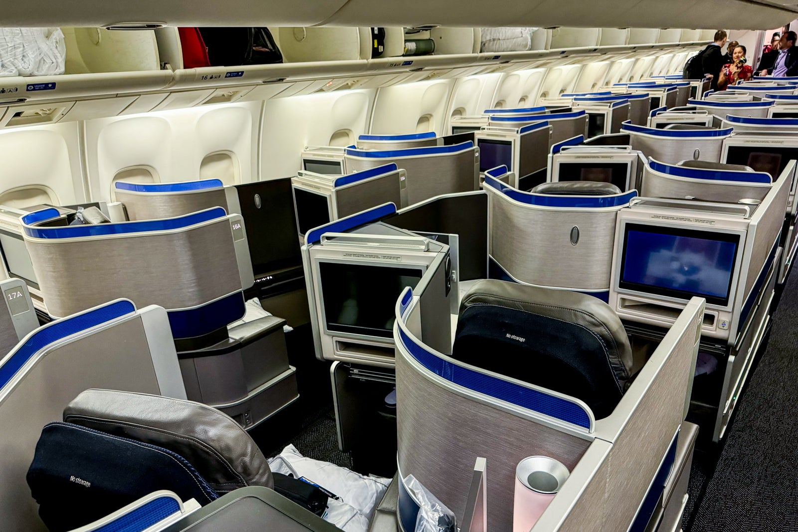 Polaris cabin on a United Airlines Boeing 767 aircraft.