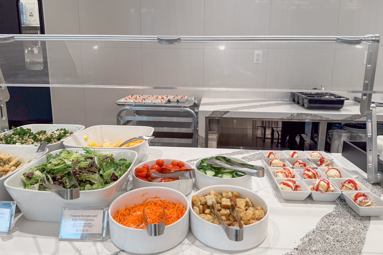 Food offerings at The Club.