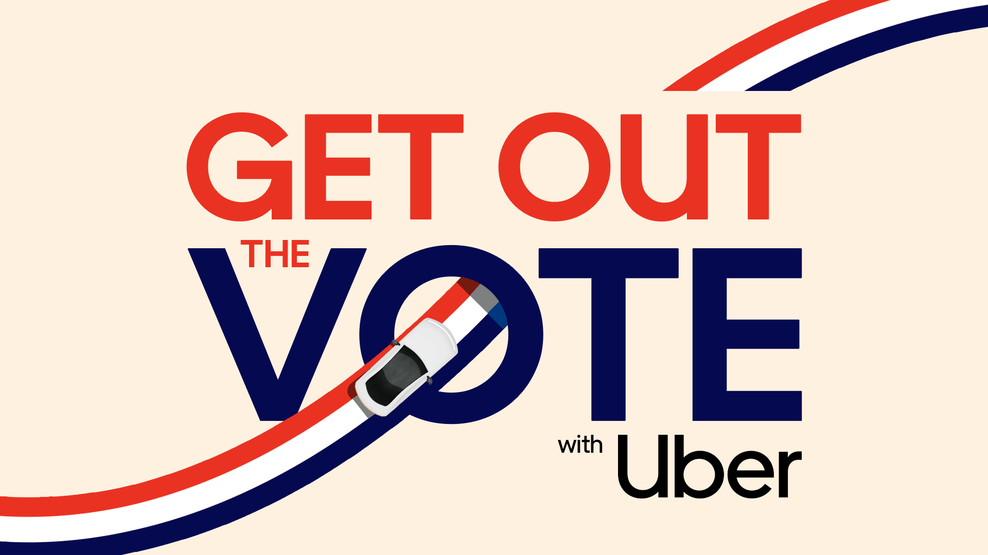 Get out the vote with uber promotional poster