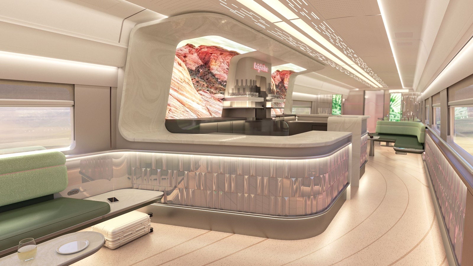 train rendering