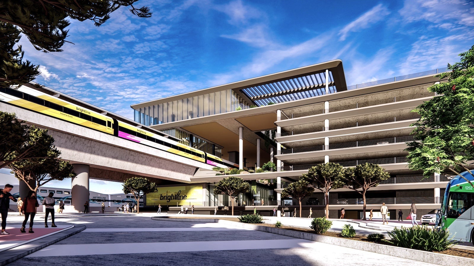 Planned Brightline West Las Vegas station.