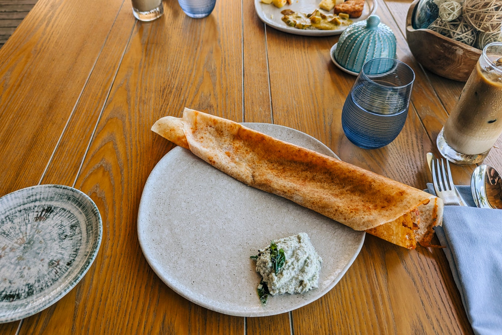 Cheese dosa at the Alila Kothaifaru Maldives