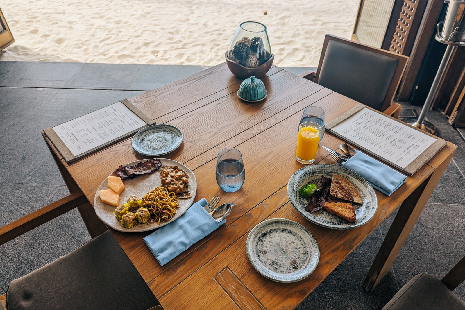 Breakfast at the Alila Kothaifaru Maldives