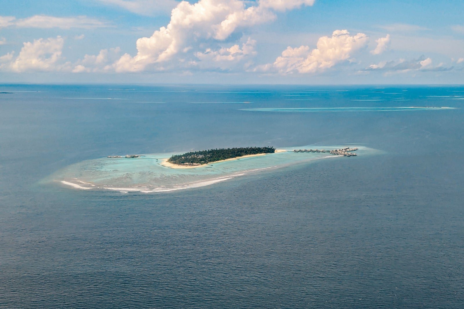 Alila Kothaifaru Maldives from a sea plane