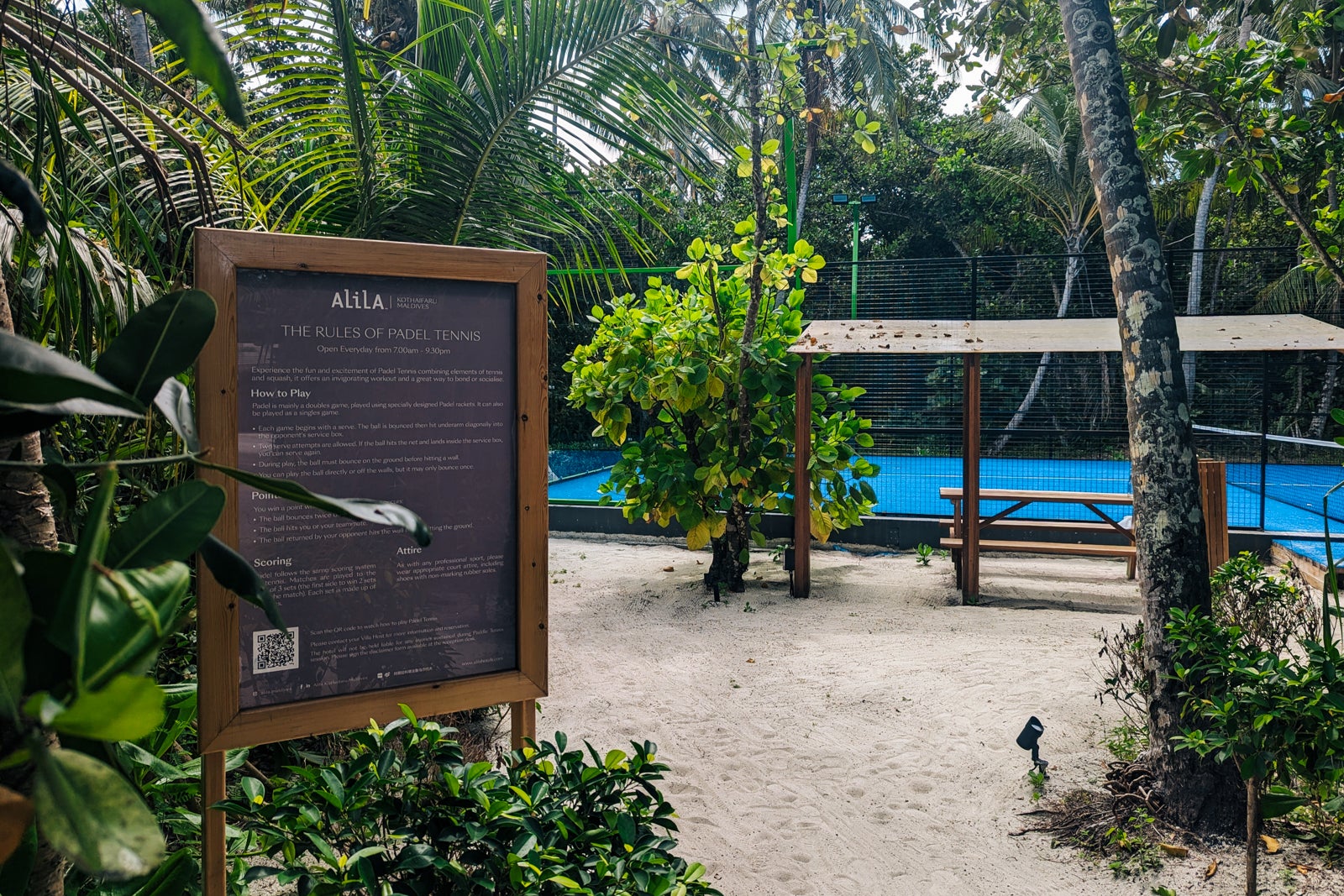 Alila Kothaifaru Maldives paddle ball court