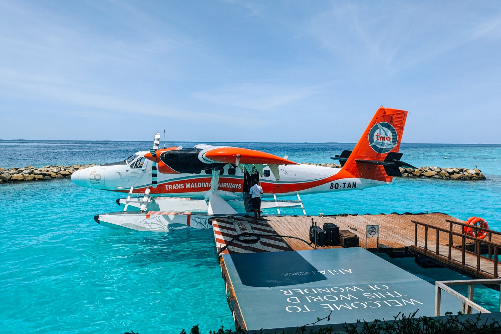 Seaplane at Alila Kothaifaru Maldives