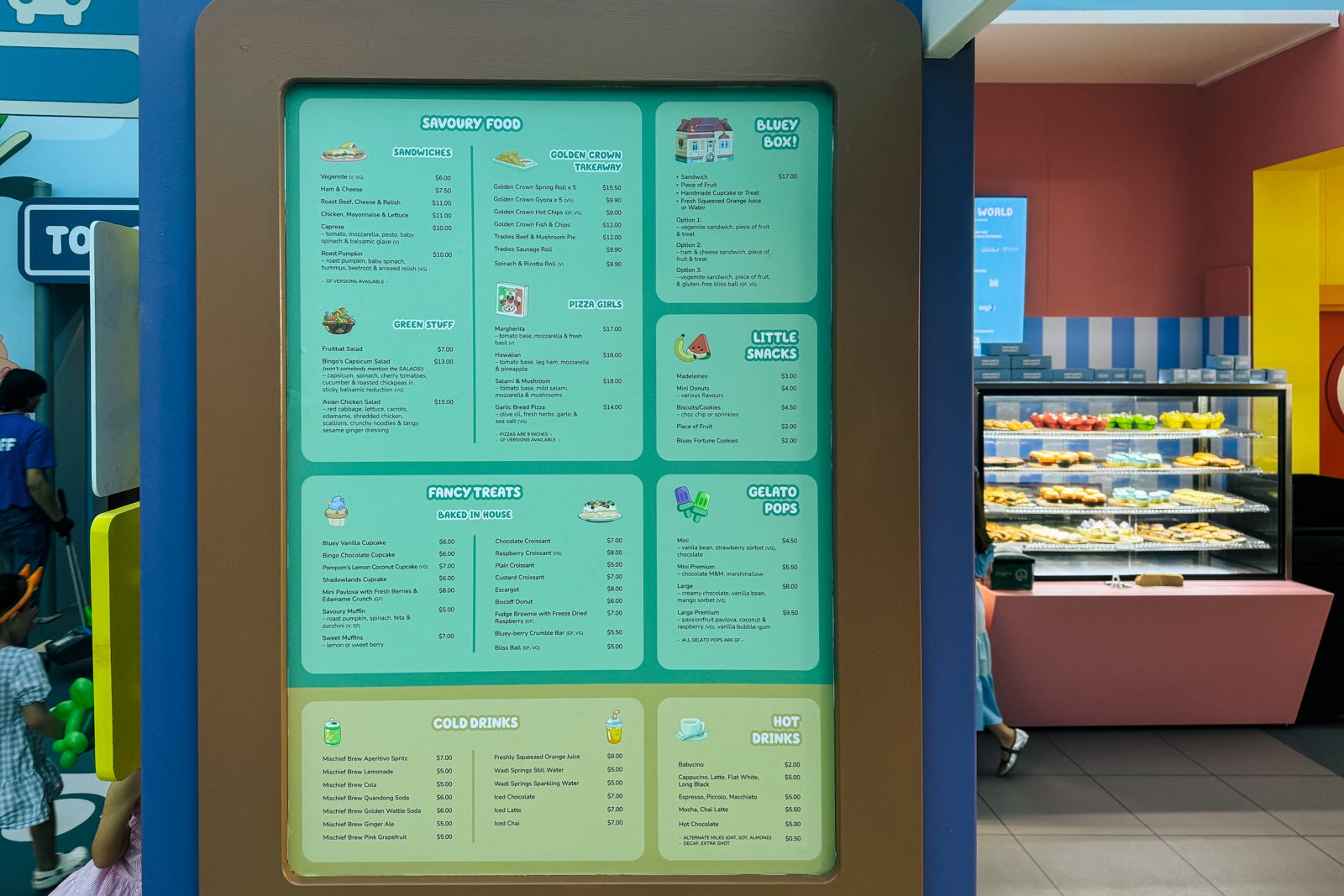 menu Bluey’s World