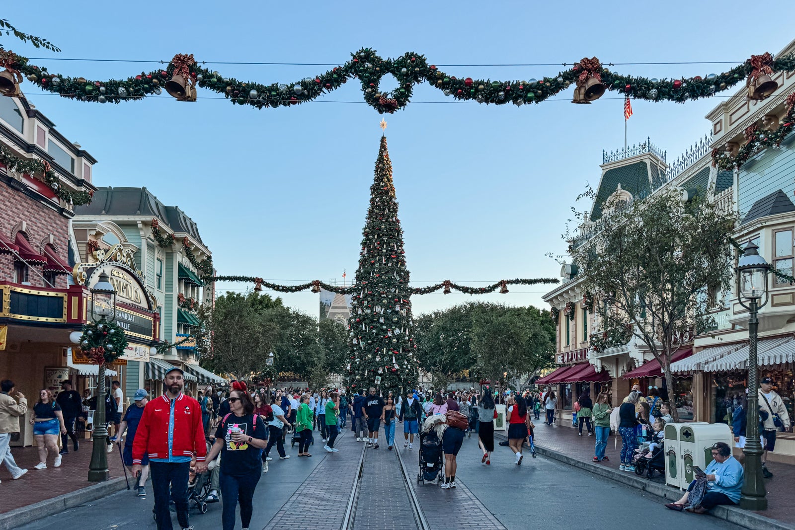 Disneyland's 60-foot Christmas tree.