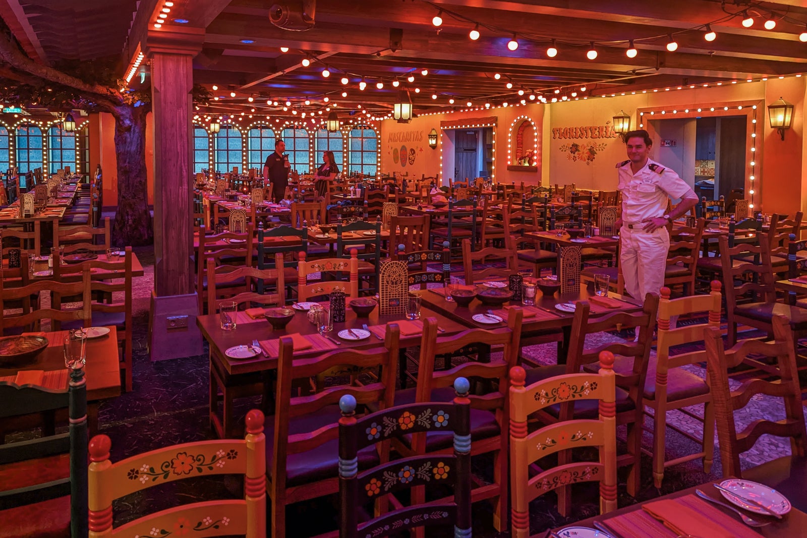 Mexican themed cruise ship restaurant