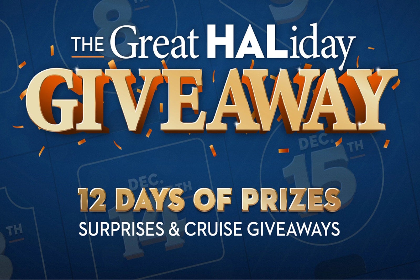 Logo for Holland America's "Great HALiday Giveaway"