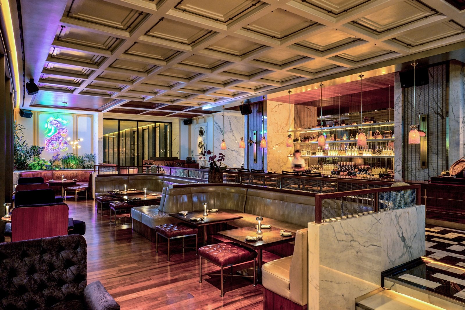 interior of a bar at Four Seasons Hotel Seoul