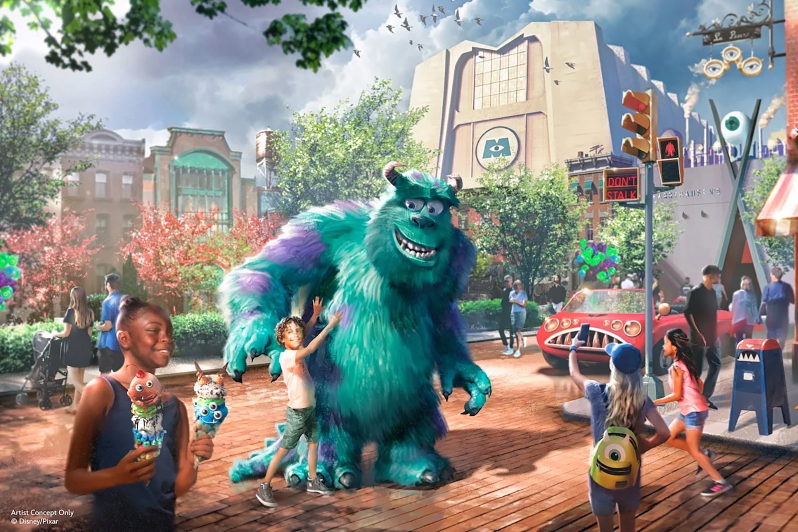 Rendering of new Monsters, Inc. land