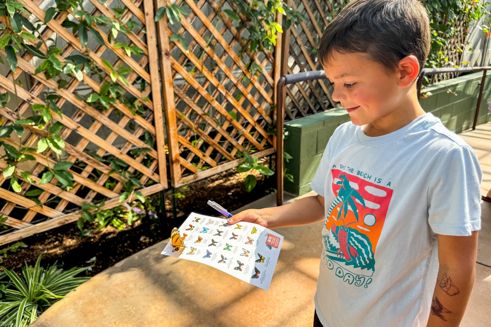 kids at butterfly conservatory