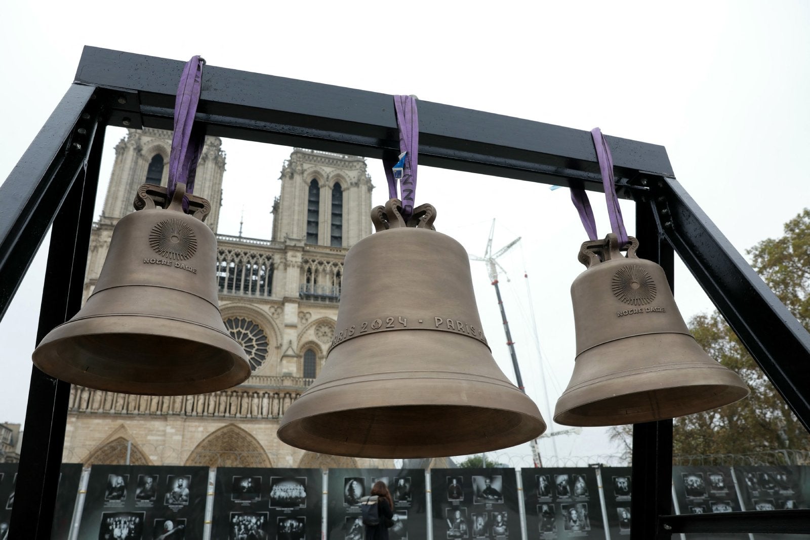 Three new bells, including the bell used during the Paris Olympic Games, set to be placed into Paris' Notre-Dame cathedral