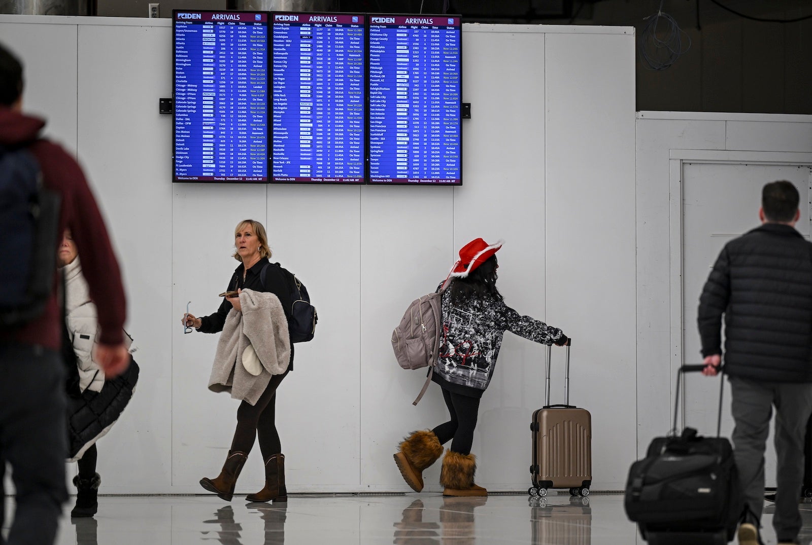 travelers at the airport