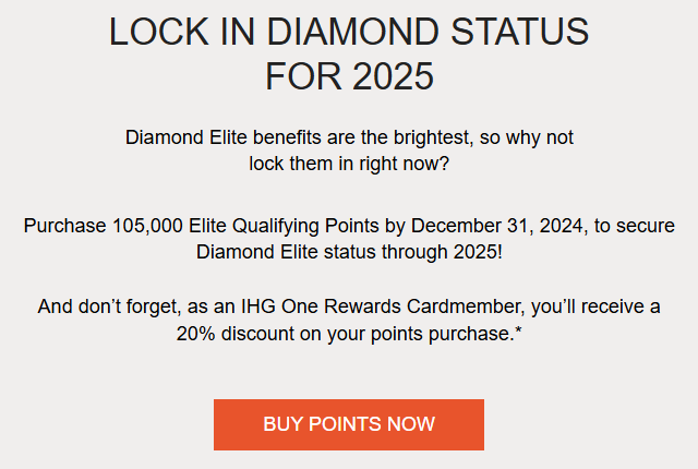 Buy IHG elite qualifying points