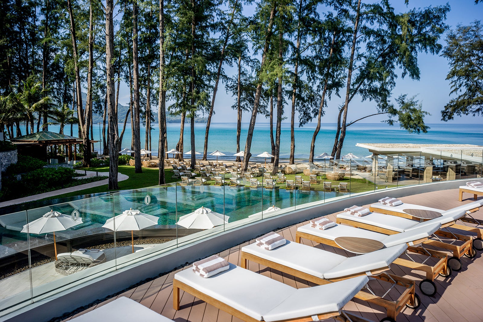 InterContinental Phuket Resort Pool and lounge chairs