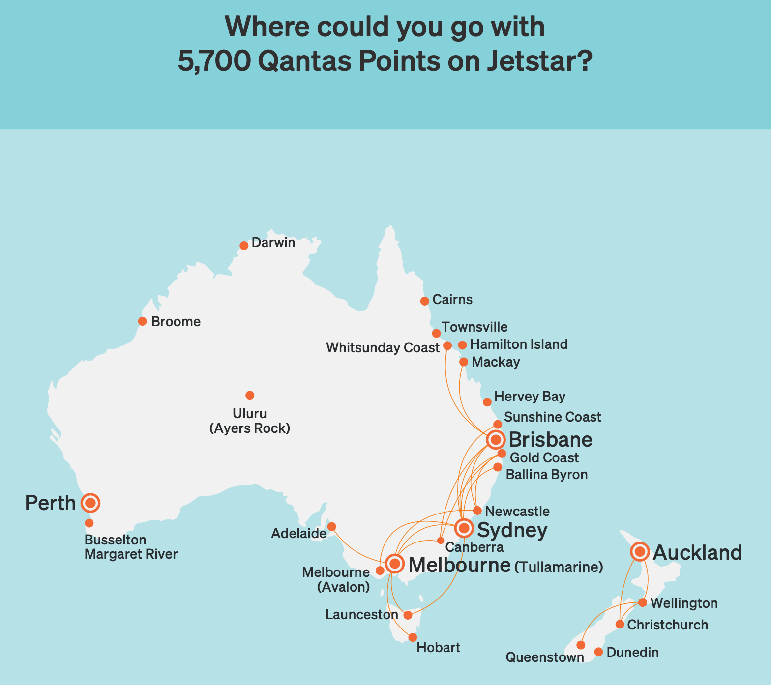 Jetstar route map