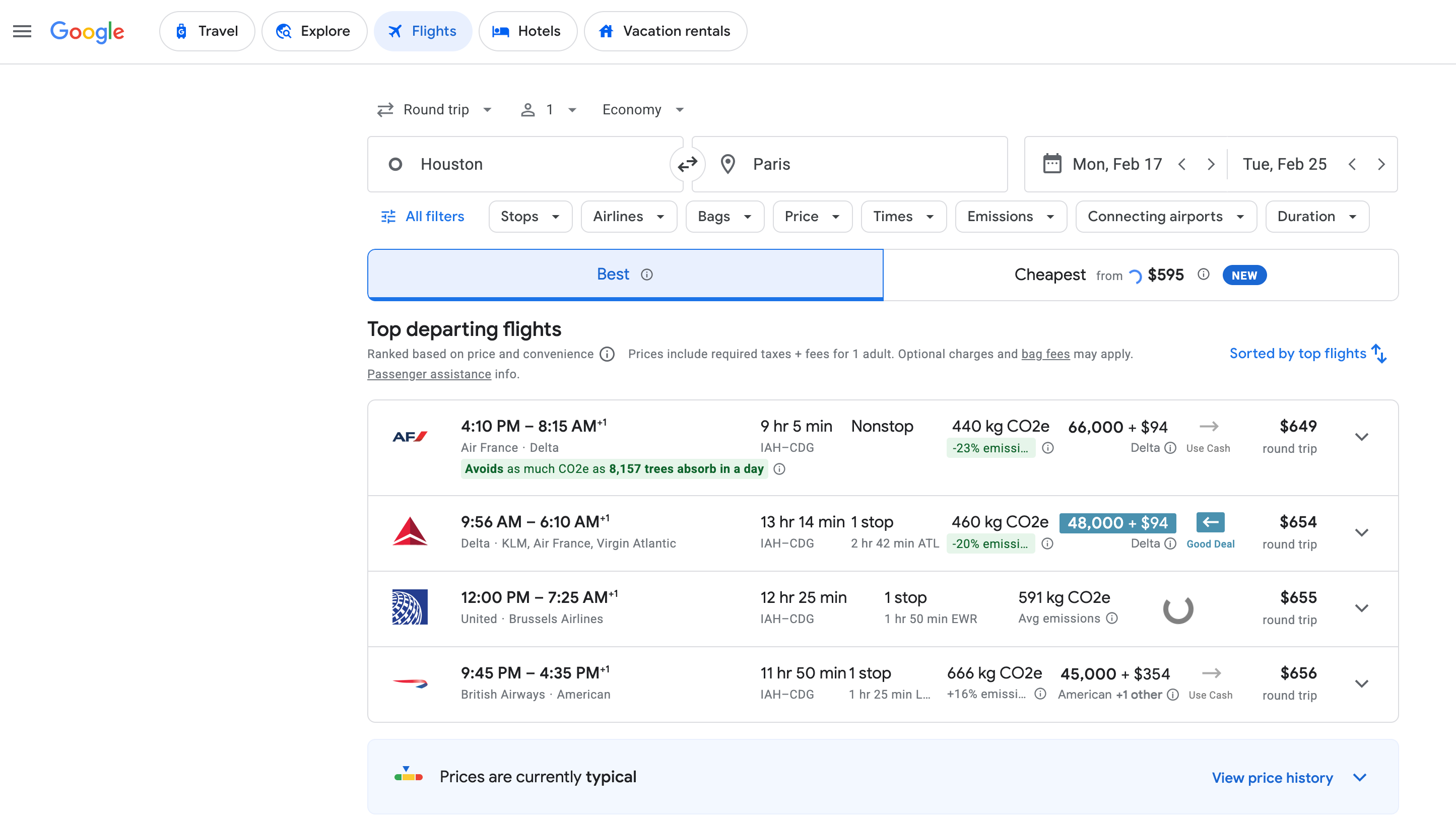 Google Flights Explore feature. GOOGLE