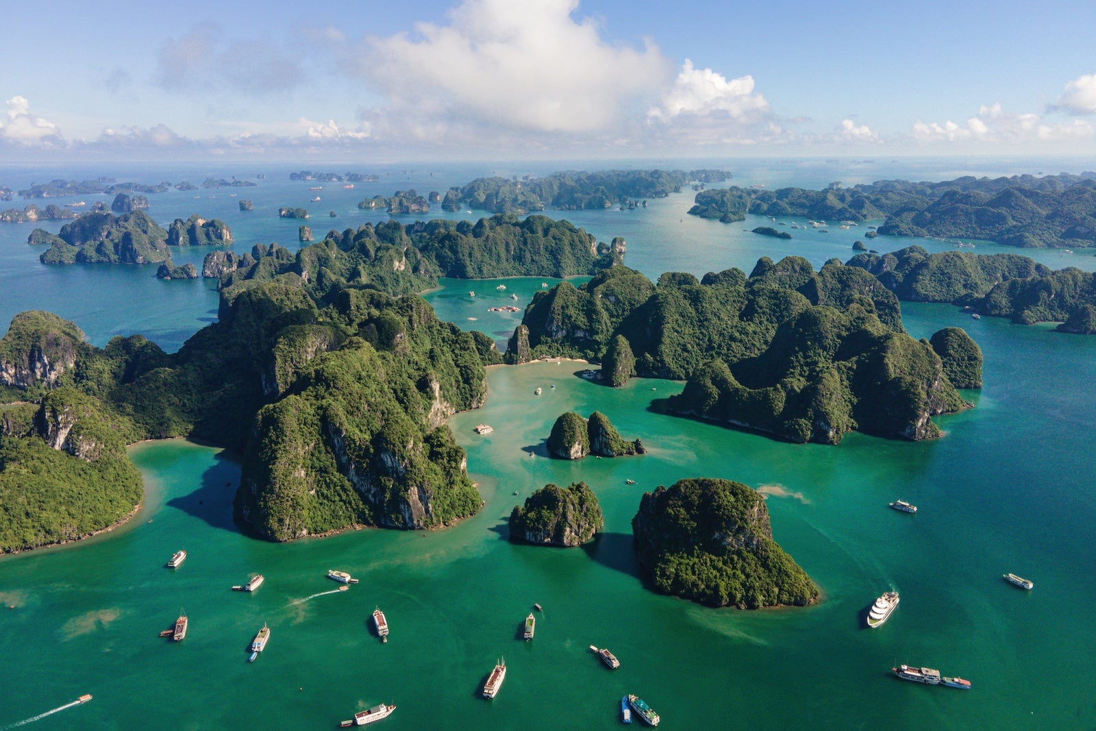 Aerial view of Halong Bay, Vietnam