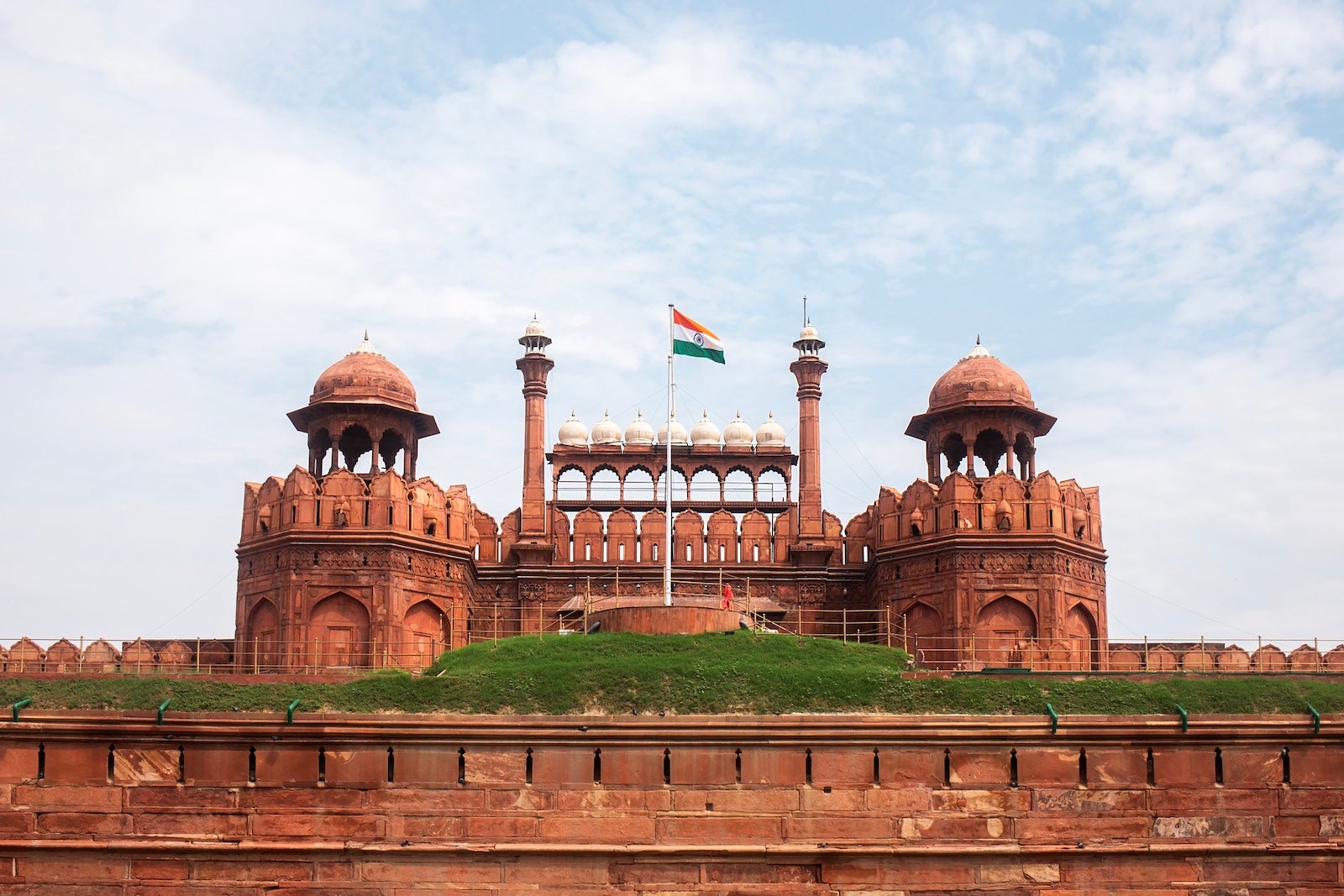 Lahore Gate of Red Fort, Delhi, India.