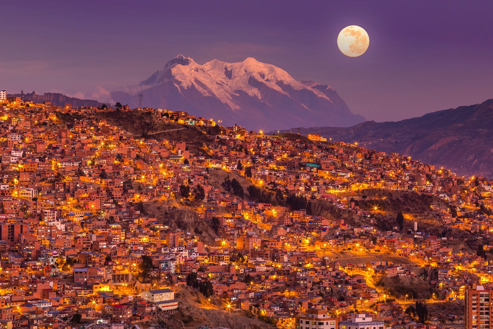 Panorama of La Paz, Bolivia