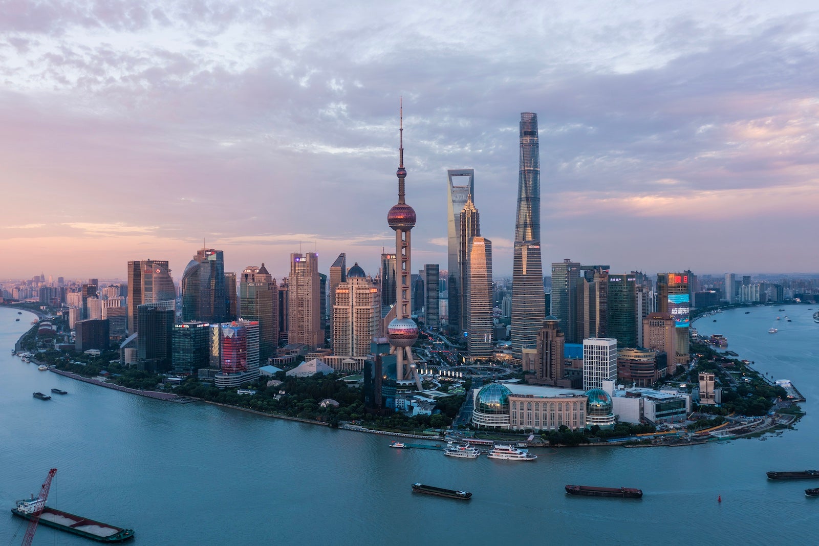 Shanghai Skyline at twilight