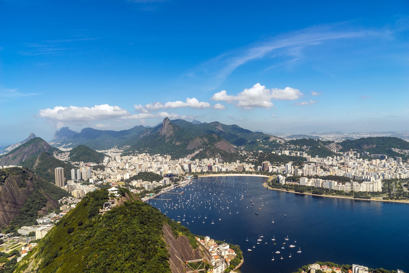 Rio de Janeiro’s Guanabara Bay and Coastline Seen from Sugarloaf Mountain