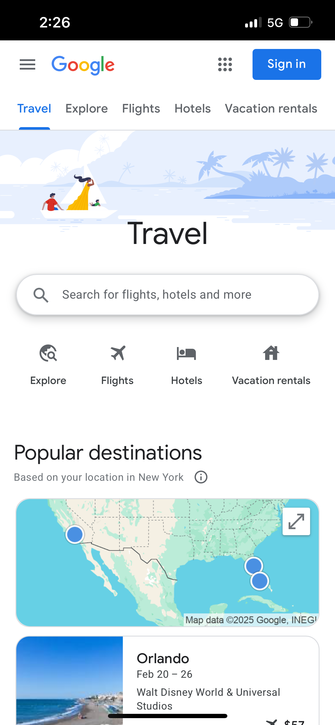 Google Travel app.. GOOGLE