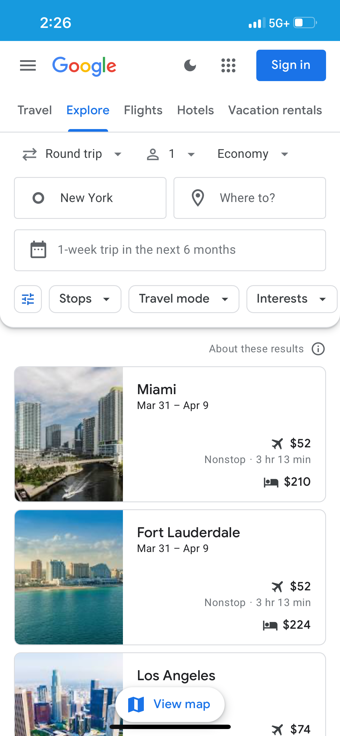 Google Travel app.. GOOGLE