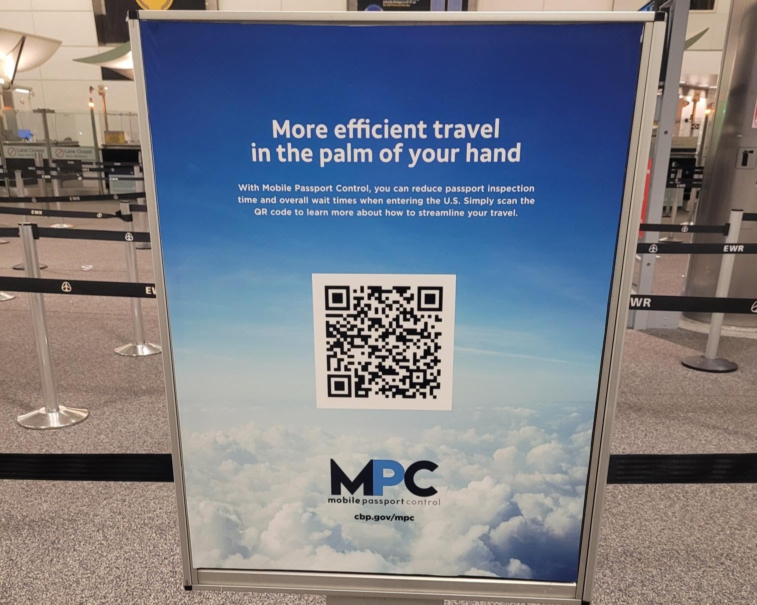 Mobile Passport sign