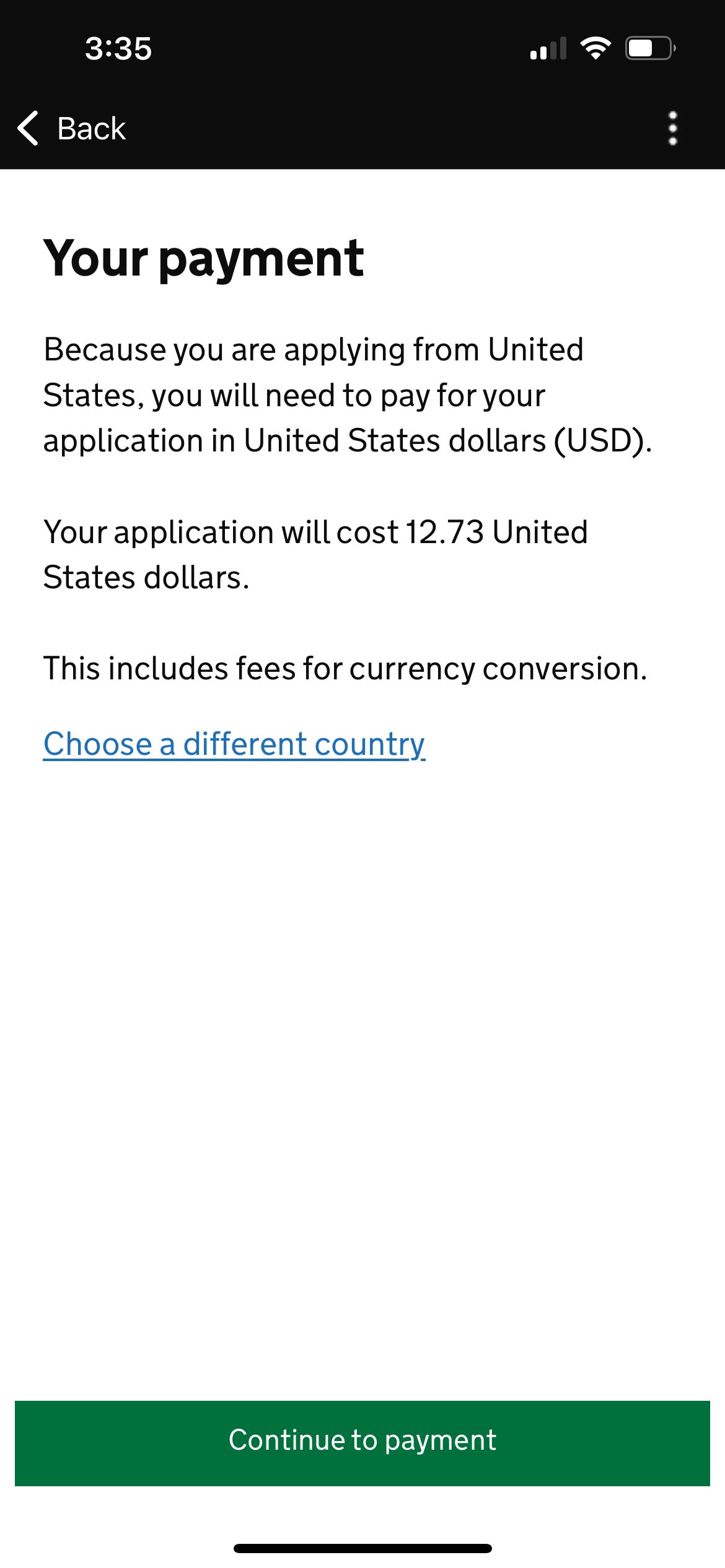 Payment instructions for UK travel authorization. GOV.UK