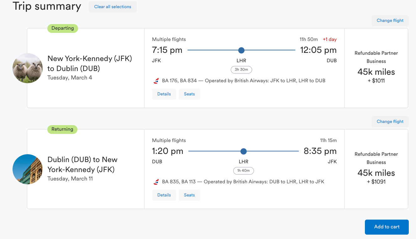 screenshot of Alaska Air sale fare