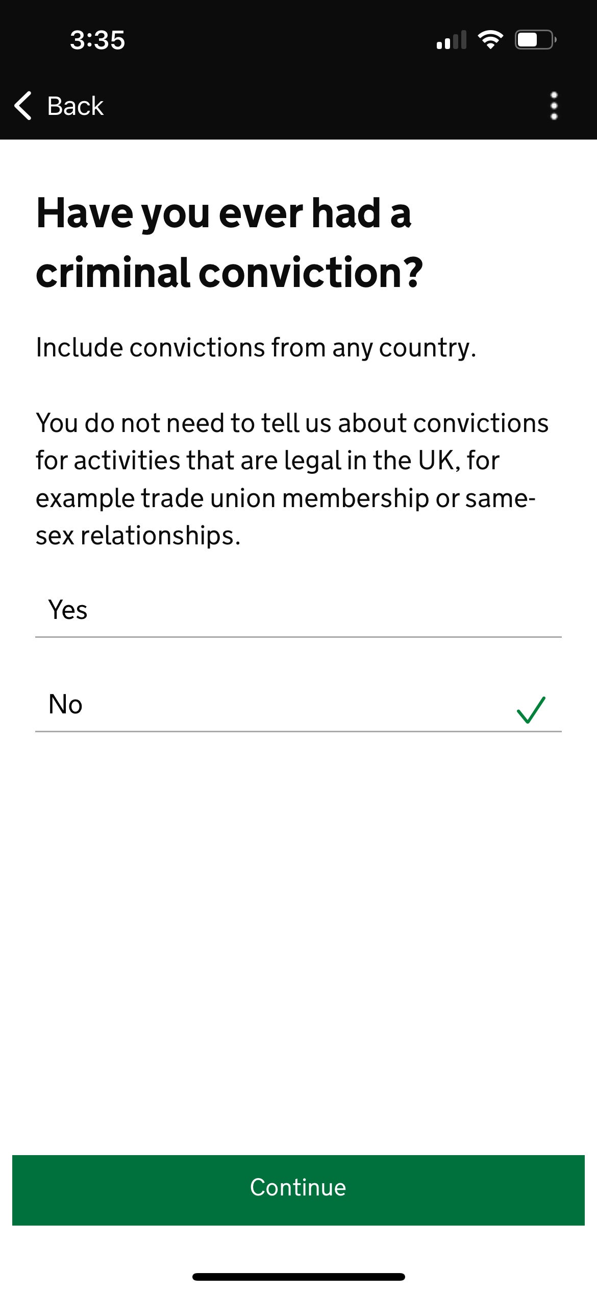 Travel authorization app questions. GOV.UK