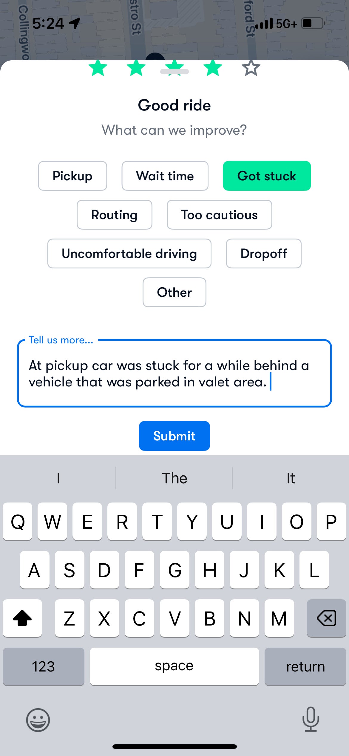 Using the Waymo One app. WAYMO