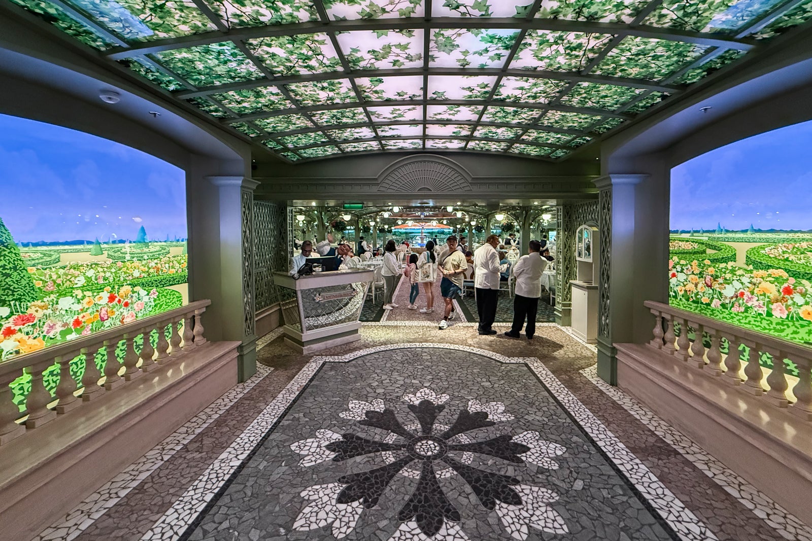 Disney Fantasy Enchanted Garden restaurant
