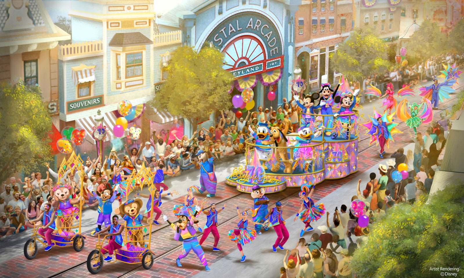 Disneyland Resort 70th Anniversary Cavalcade Artist Rendering (Disney)