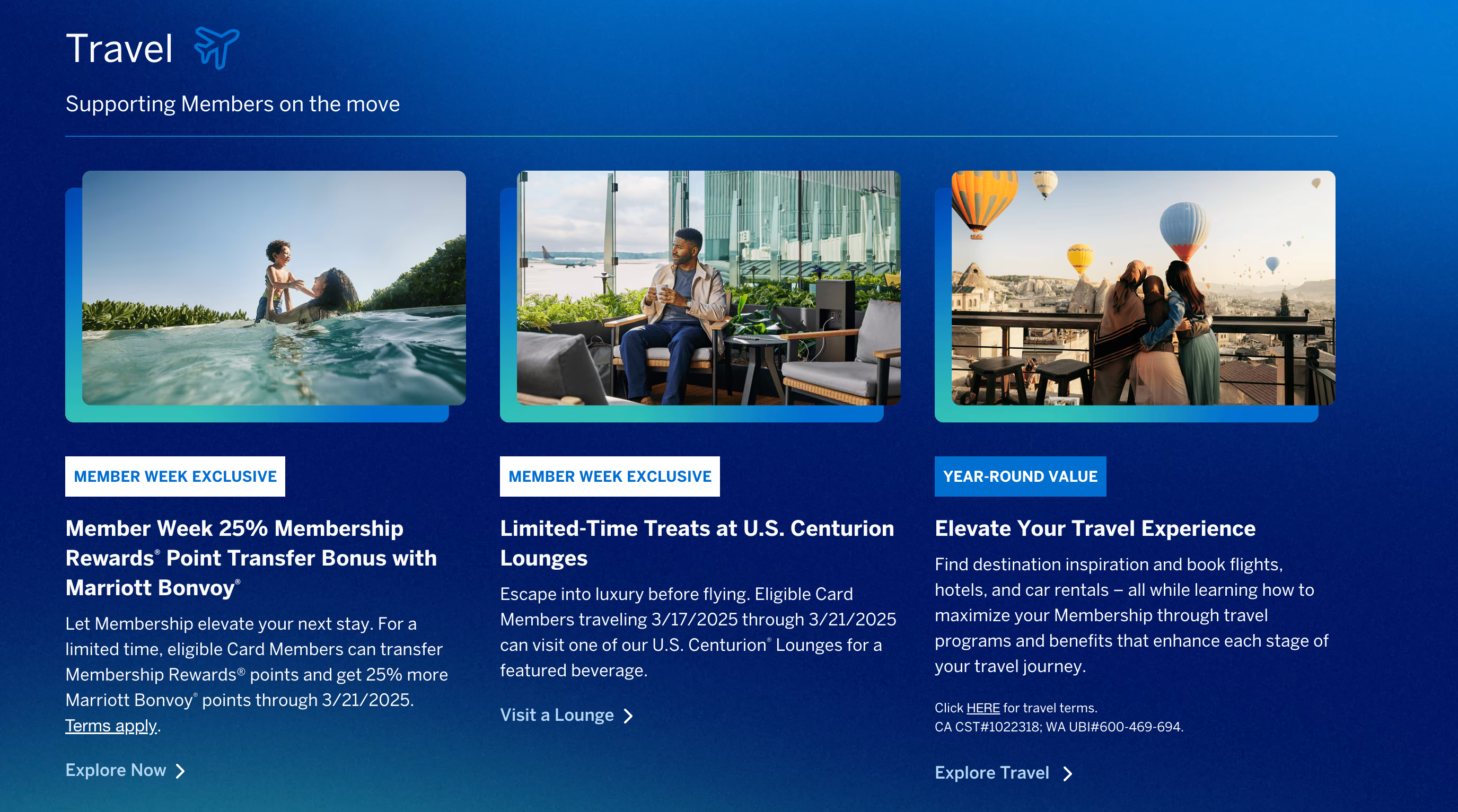 Travel offers from Amex.