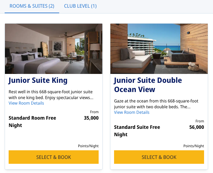 Hyatt playa del carmen award availability 