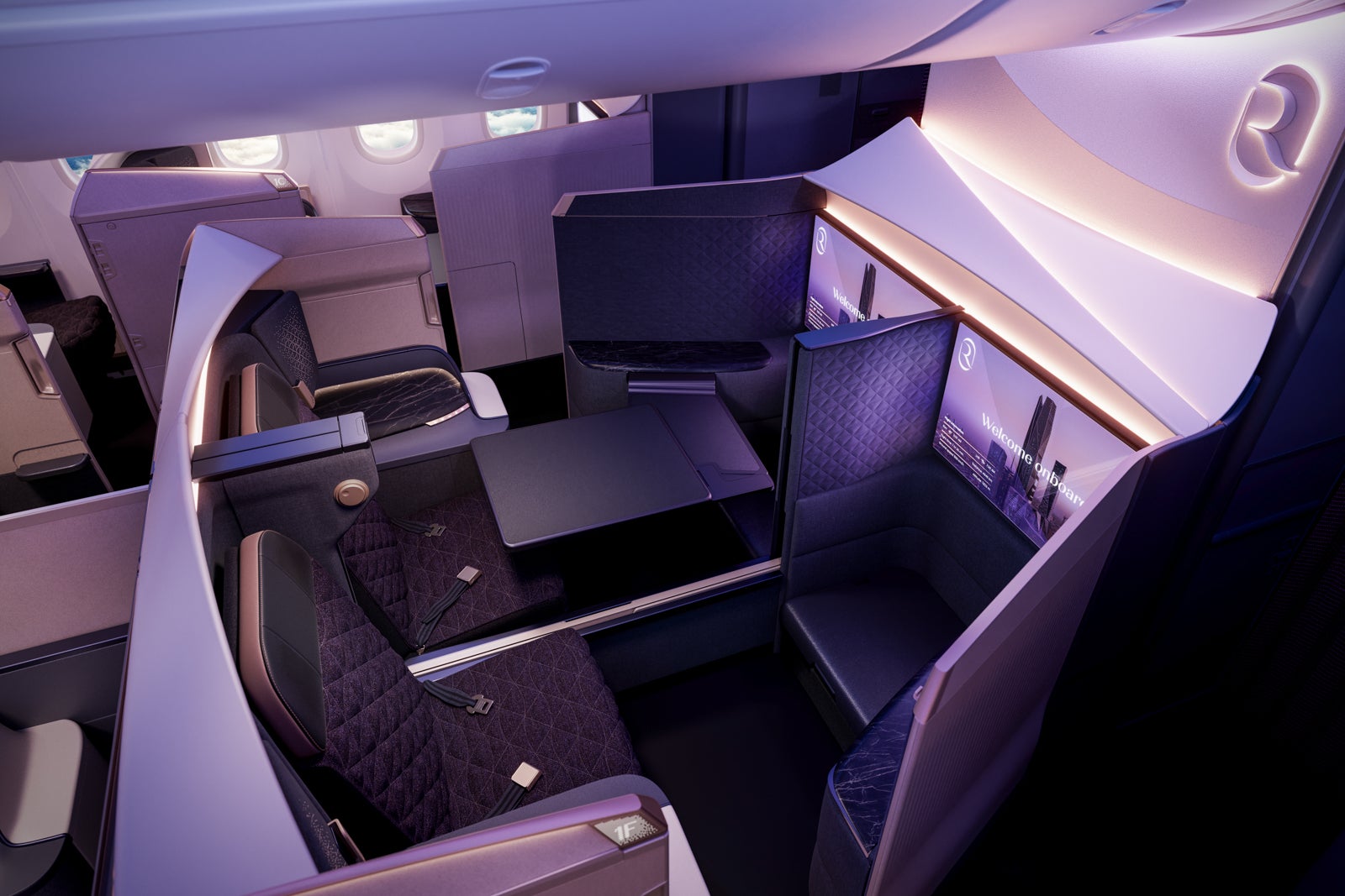 Riyadh Air 787 Dreamliner Business Elite Front row high view