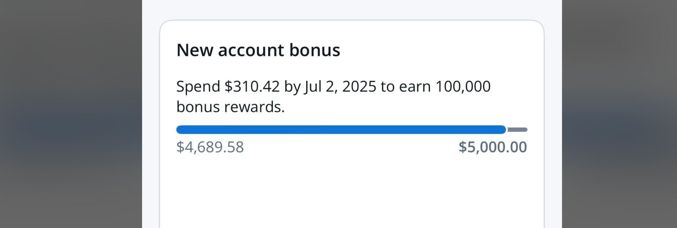 Chase spending tracker screenshot
