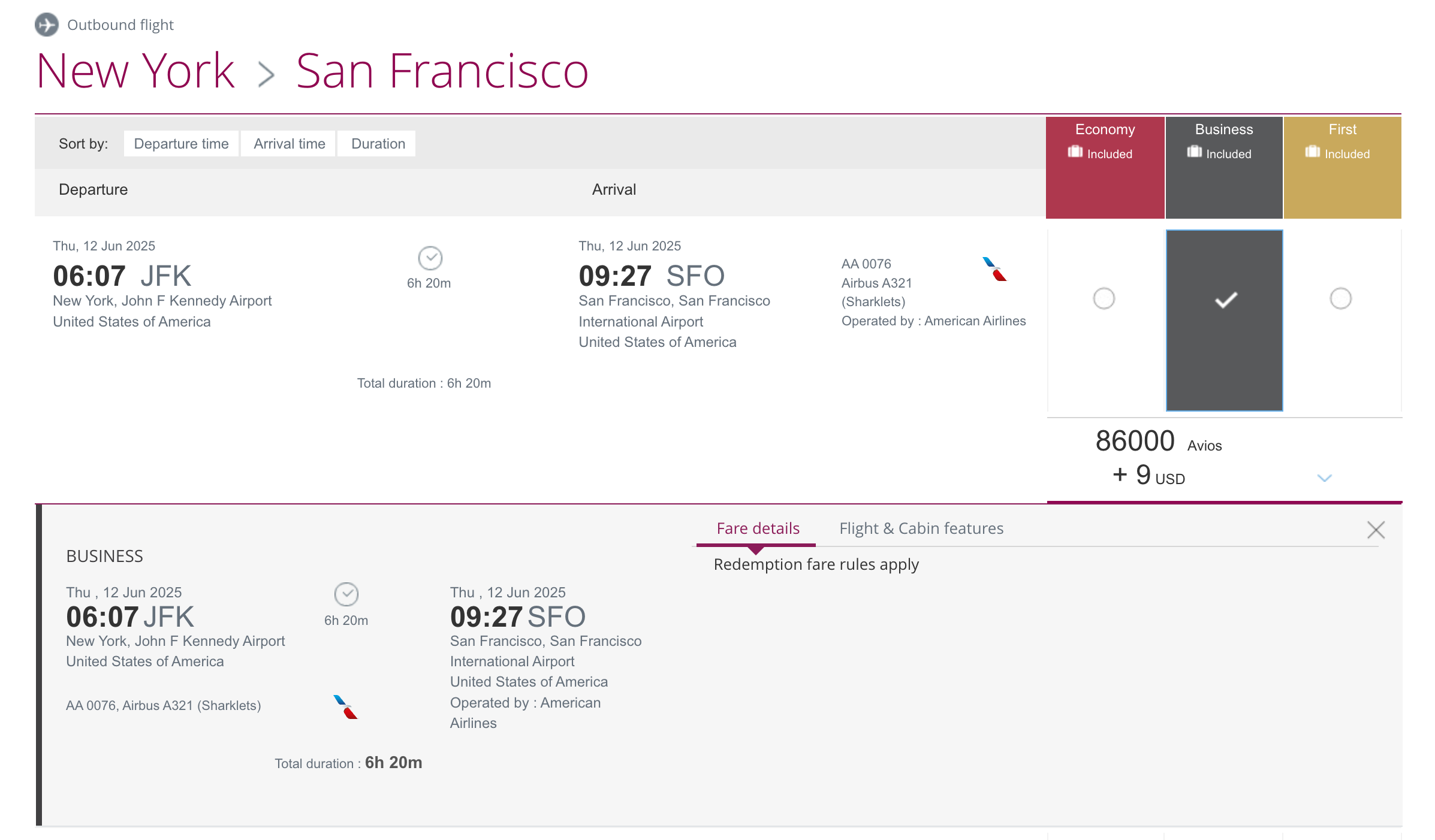 Qatar Airways screenshot